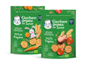 Gerber organic Veggie Crackers