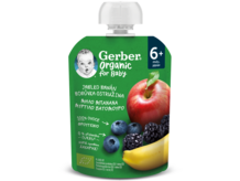 Gerber organic Μήλο Μπανάνα Μύρτιλο Βατόμουρο